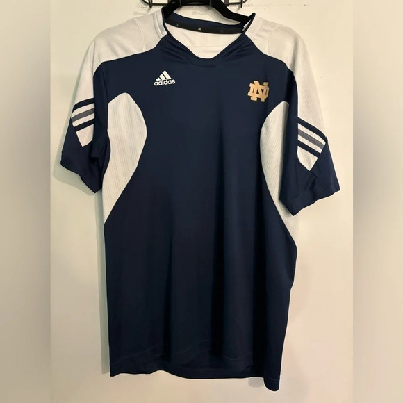 adidas Clima Cool womens Notre Dame soccer shirt 100% polyester‎ machine wash - Picture 1 of 7